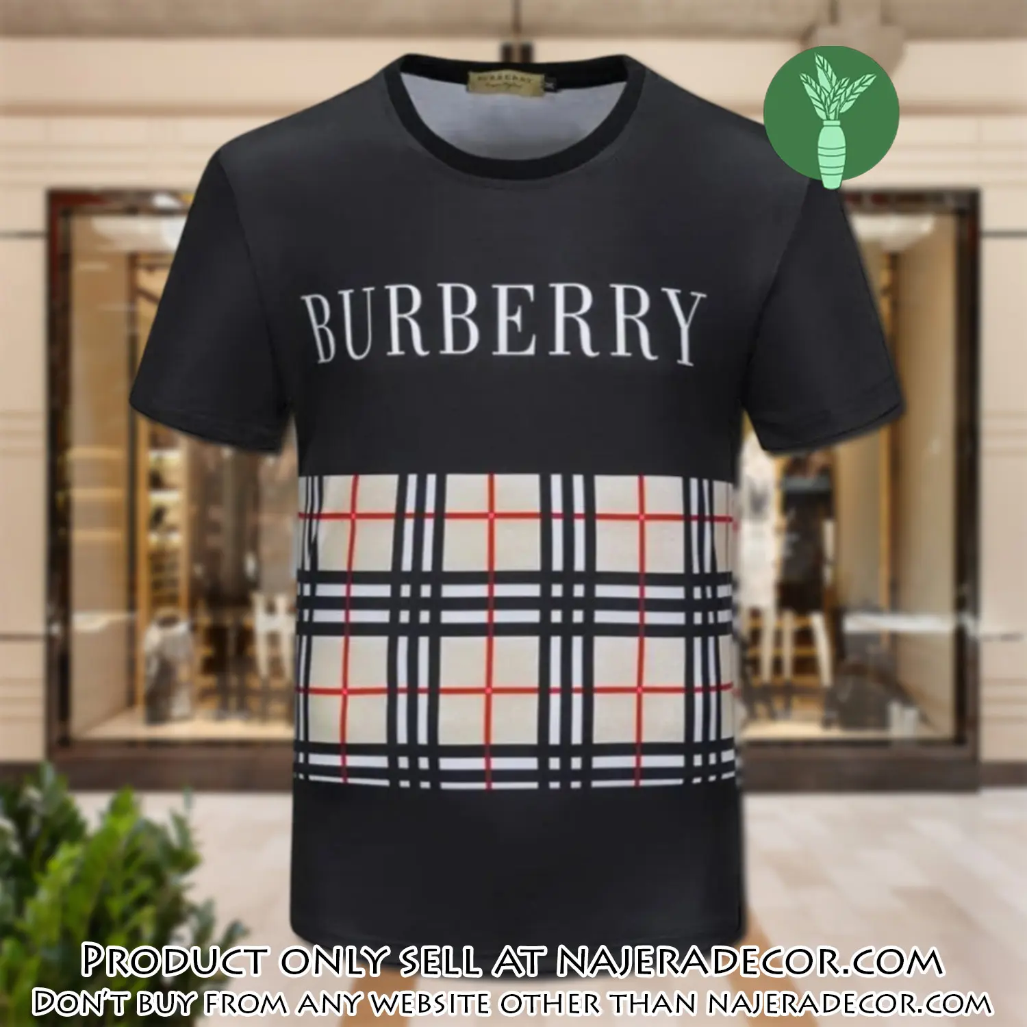 Burberry logo black luxury brand unisex tshirt outfit for men women njr2935417